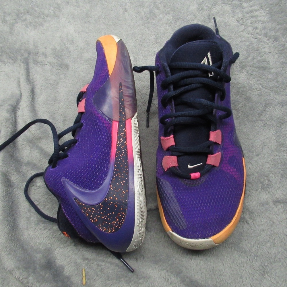 Nike Freak 1 Men 7 Basketball Shoes Purple Orange All Bros 4 Active Exclusive